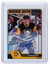 16-17 2016-17 O-Pee-Chee Platinum Rookie Autographs Rainbow #ROS Oskar Sundqvist