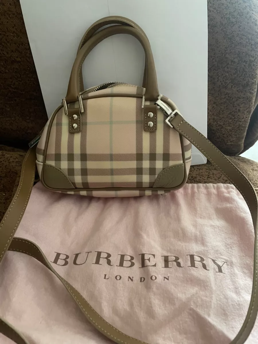 Preloved BURBERRY Beige and Pink Nova Check Mini Chester Bag T0401