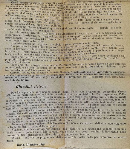 Bundle D'Avant-Garde Fighters Socialist Republicans Election 1919 Lazio - Picture 3 of 3