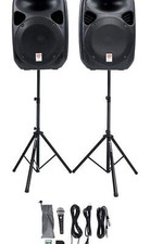 Rockville RPG122K 12" 600W Portable PA System, 3 Channel Mixer Bluetooth, Includ