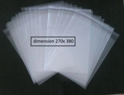 50 POCHETTES PLASTIQUE PROTECTION BD BANDE DESSINEE 270 X 380 (27X38)