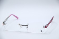 NEW TOD'S TO 5021 014 2-3/11 CLEAR PINK AUTHENTIC DESIGNER EYEGLASSES 53-17