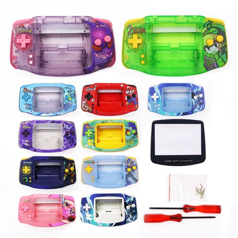 NEW Customized UV Printed Full Housing Shell Case Complete Kit for Nintendo GBA - Image 2 of 4