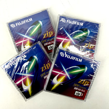Fujifilm Zip Lot of 4 100mb Disk IBM Formatted Sealed