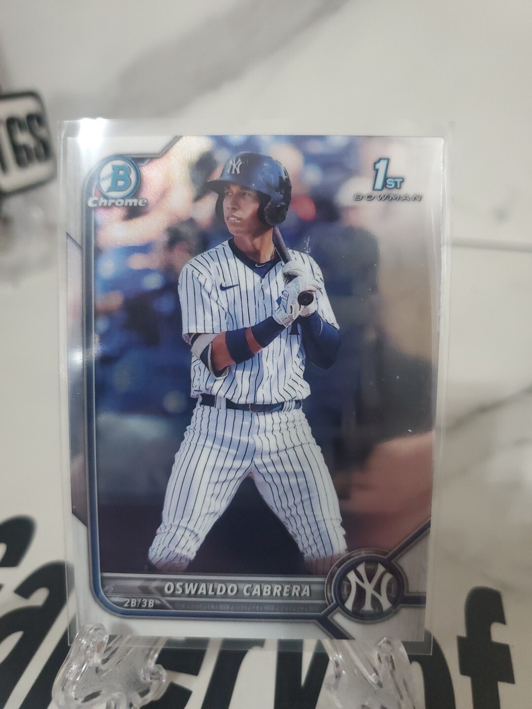 OSWALDO CABRERA 2022 BOWMAN CHROME ROOKIE #BCP-17 1ST BOWMAN MINT YANKEES