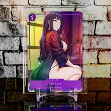 Hinata Hyuga Waifu Card Naruto Custom Flash Holo Foil Anime Double-sided ACG