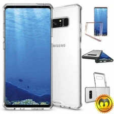 For Samsung Galaxy S8 / S8 Plus Hybrid Clear Case Protective TPU Bumper Cover