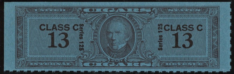 TC2625a Series 125: Class C Cigar Revenue Stamp: 13 Cigars (1955) NGAI/NH