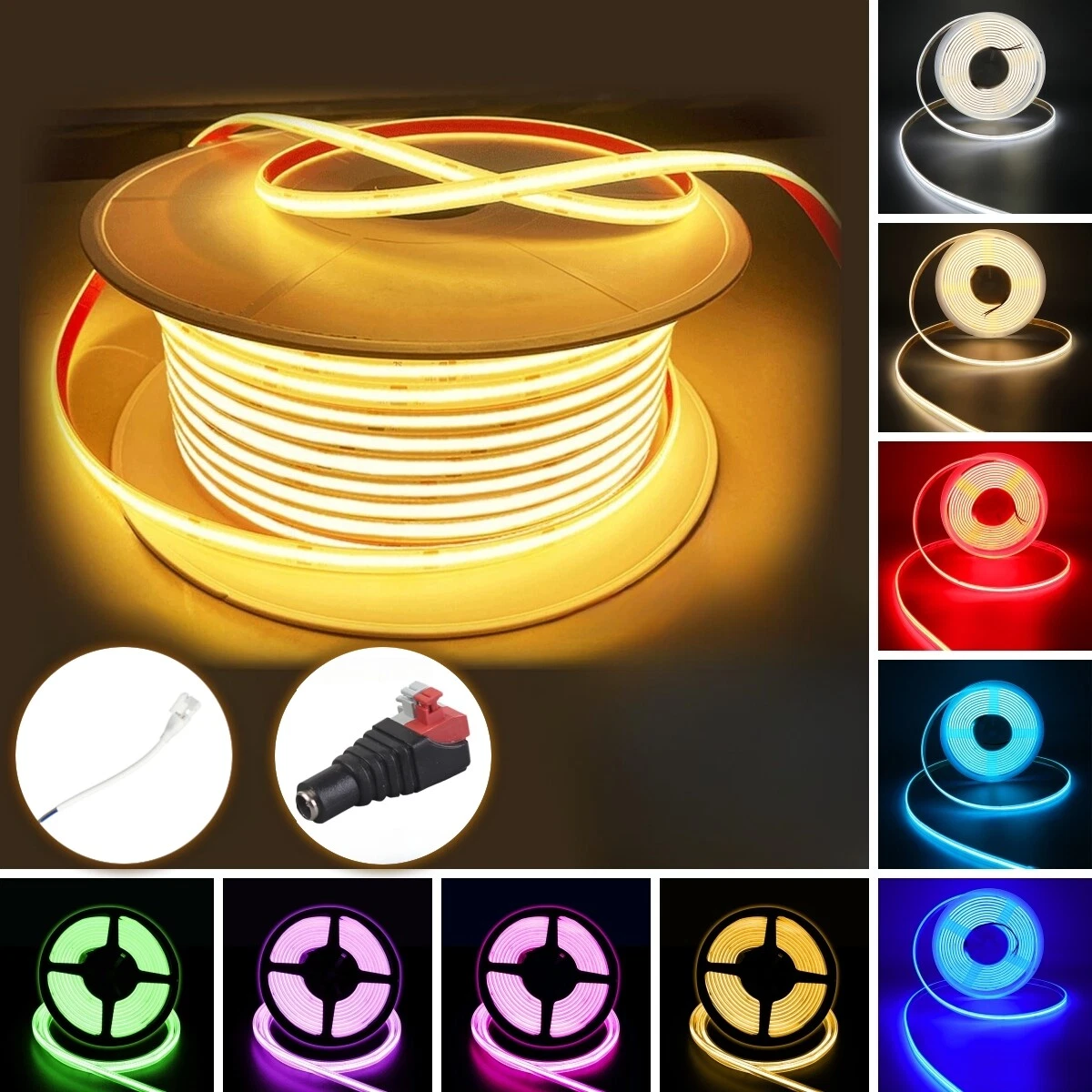 50ft 24V COB LED Light Strip Waterproof IP68 Outdoor Holiday Party Garden Decor
Opens in a new windo
