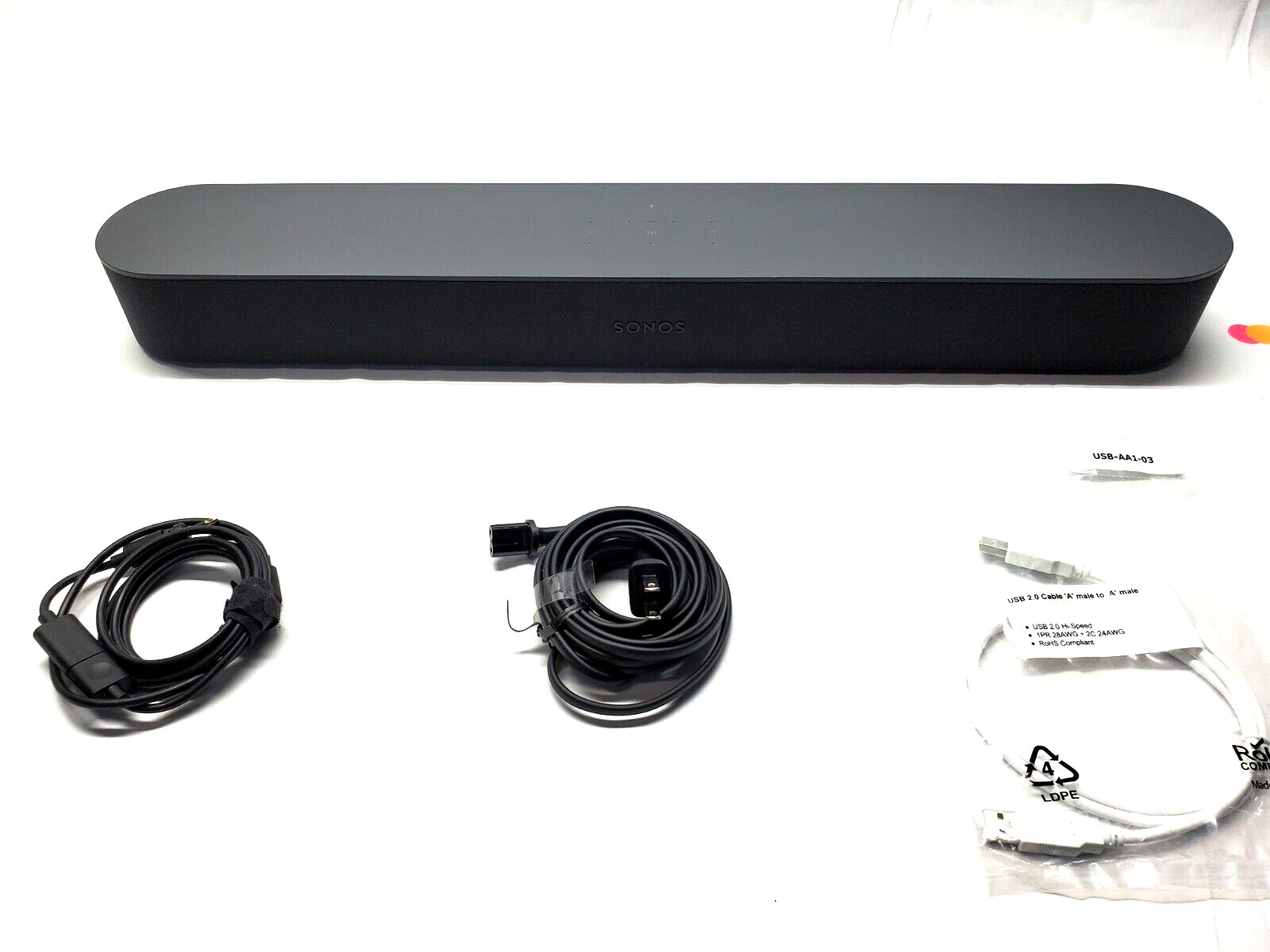 Sonos Beam Shadow Edition Inalámbrico Barra de Sonido Altavoz S14...