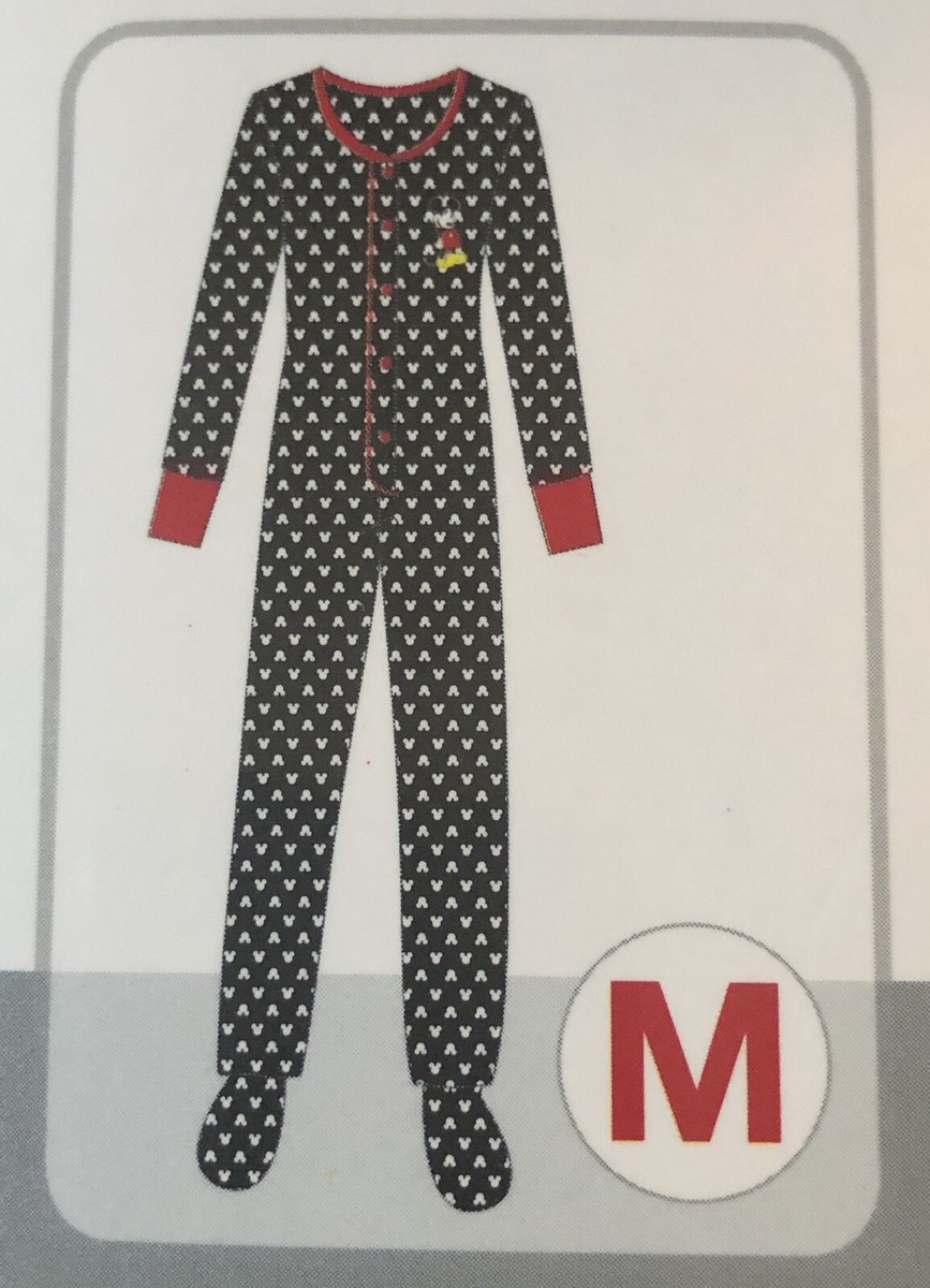 MAY様 Disney Mickey Mouse Micro Fleece Jumpsuit Footed Sleepwear