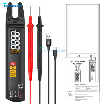 BSIDE Digital Clamp Meter DC AC100A Smart Ammeter Auto Rrange Multimeter Voltage