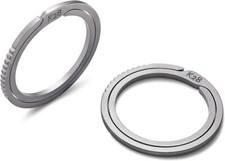 Titanium Quick Release Side Pushing Key Rings Labor Saving Bulk Kit