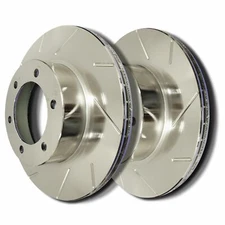 SP Performance T52-550-P Slotted Brake Rotors Zinc Coating L/R Pr Rear