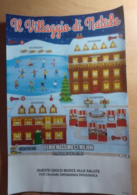 SCRATCH AND WIN - SANTA'S VILLAGE - NOT SCRATCHED - COLLECTIBLE