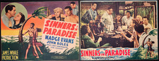 SINNERS IN PARADISE (1938) Madge Evans, Bruce Cabot, JAMES WHALE, Lobbies (2)