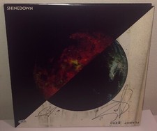 Brent Smith + Zach Myers Shinedown Planet Zero Signed Vinyl Record Album LP PSA
