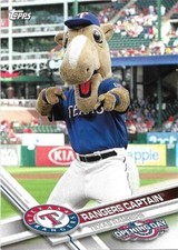 Rangers Captain mascot - 2017 Topps Opening Day #M-19 - Texas Rangers