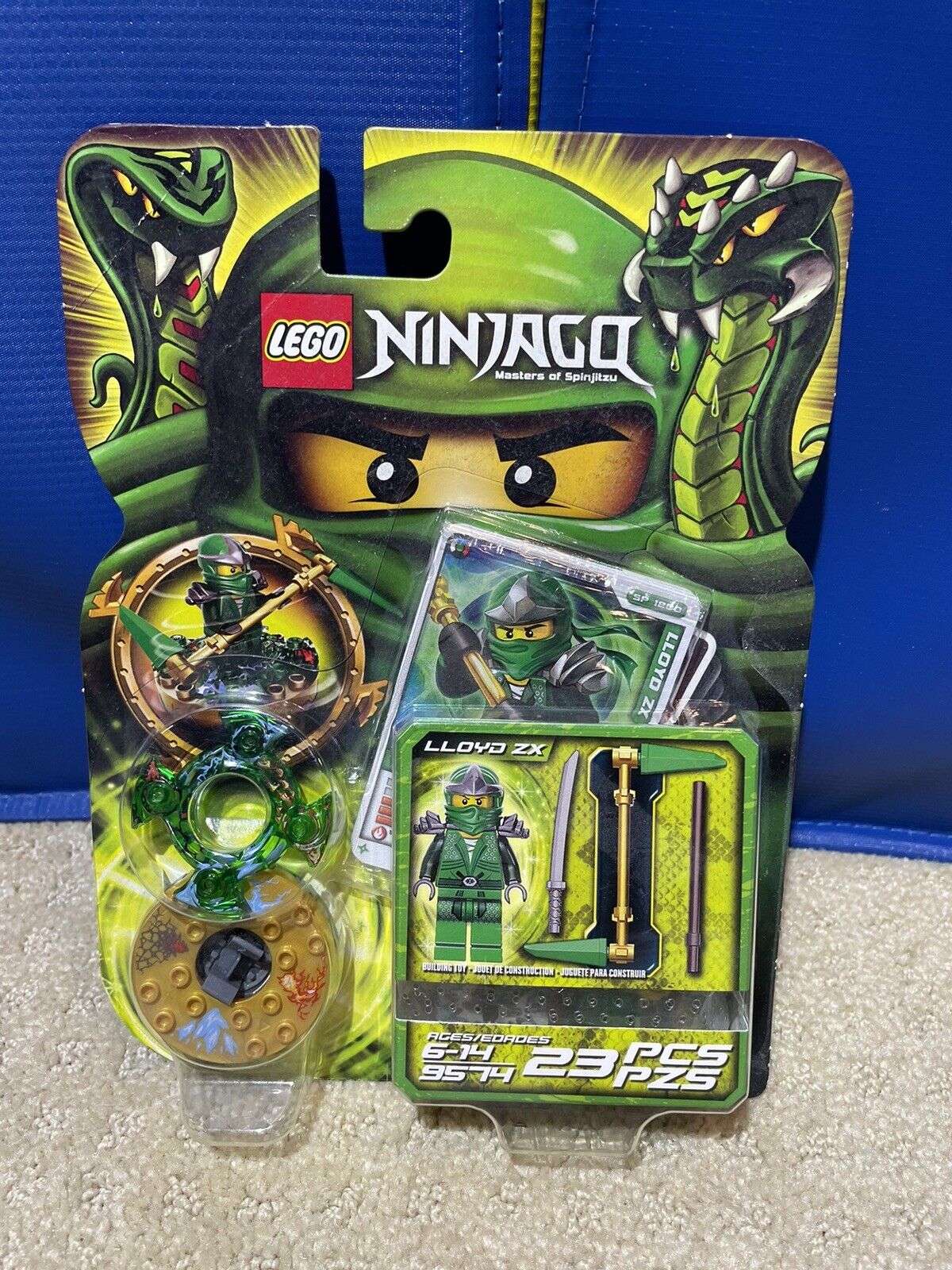 Lego Ninjago Masters of Spinjitzu Lloyd ZX Minifigure Set 9574 - Sealed