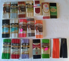 Vintage Bias Tape (19) Wrights J&P Coats Trimtex Talon Multicolored