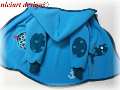 niciart design   SOFTSHELLJACKE HAI   KINDER SOFTSHELL JACKE  AQUA JUNGSJACKE