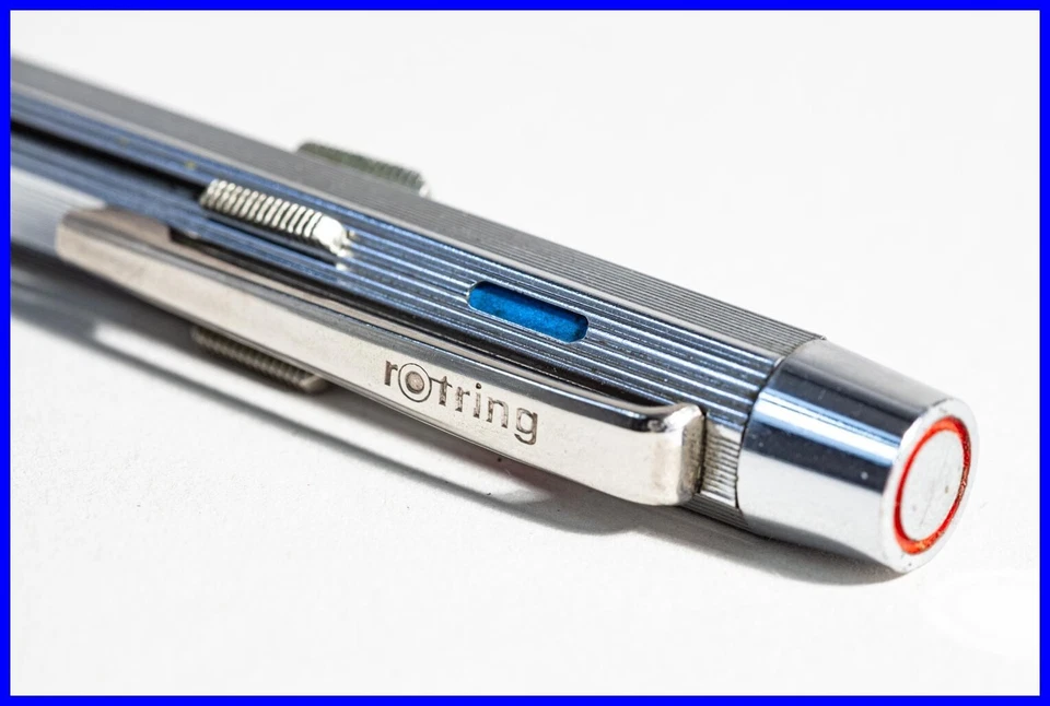 1970s ROTRING 4 Farb Kugelschreiber Schieber Mechanik MULTI PEN - NEUEN MINEN - Bild 3 von 4