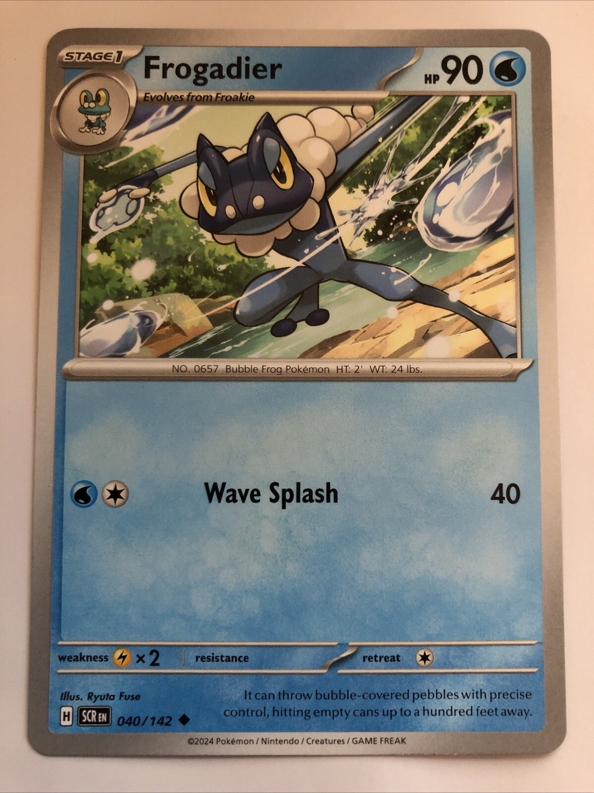 Pokémon TCG Stellar Crown Frogadier 040/142 NM