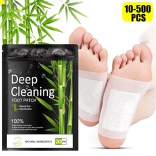 10-500pcs Foot Detox Patches Pads Toxins Deep Cleansing Herbal Organic Slimming