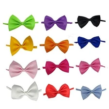 Honbay Dog Bow Ties Pet Cat Bowties Collar, 8.6-16" Neck Cute Pet Dog Cat Bow 