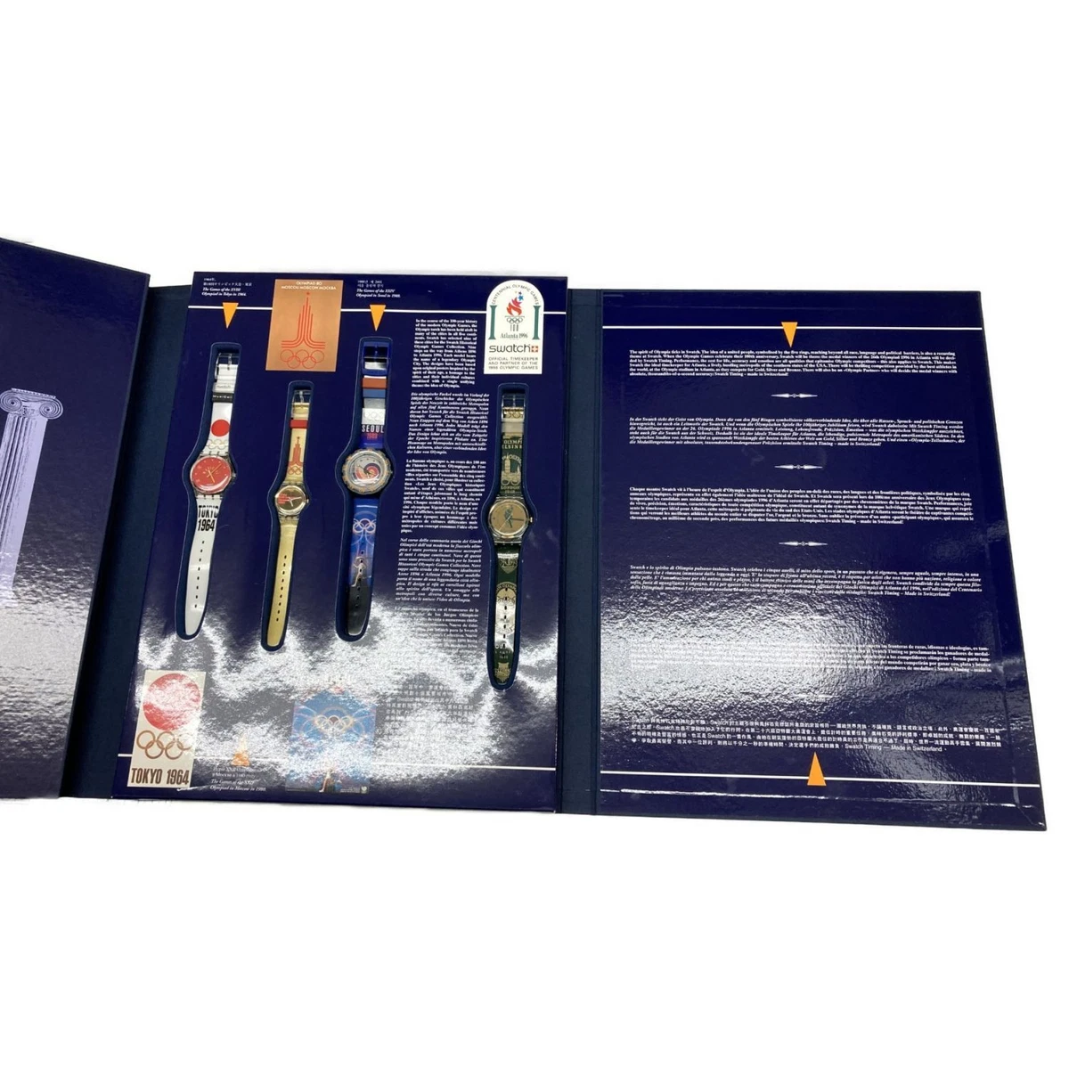 Swatch Historical Olympic Games Collection 1996 Set of 9 Watches