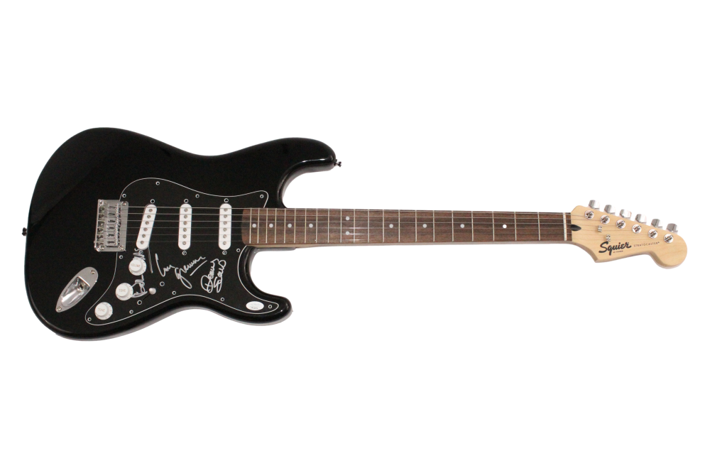 Foreigner Band Signed Autograph Fender Electric Guitar Lou Gramm Rick