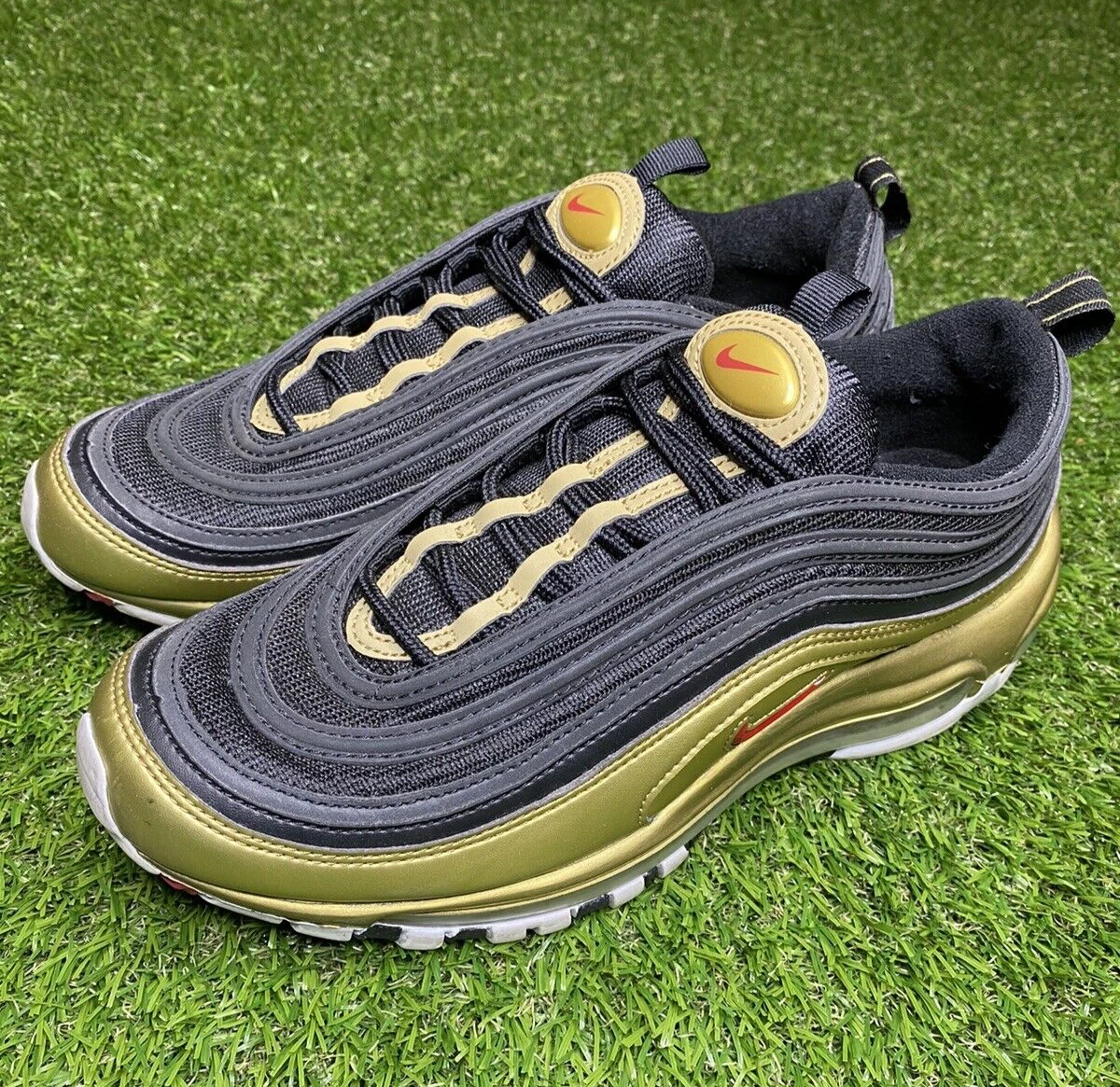 Nike Air Max 97 Black Metallic Gold Men's - AT5458-002 - US