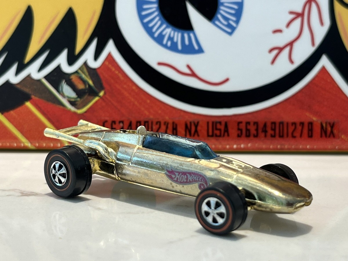 HotWheels Indy EAGLE ホットウィール　ヴィンテージ 1969 RARE 1969 Hot Wheels Redline INDY Eagle GOLD CHROME