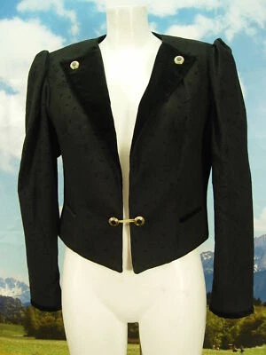 ALPHORN Vintage Dirndljacke Webmuste Blazer mit Samt Janker Spencer Gr.40 - Bild 1 von 4