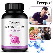 Magnesium Glycinate 1000Mg, Chelated for Maximum Absorption, Support Brain Heart