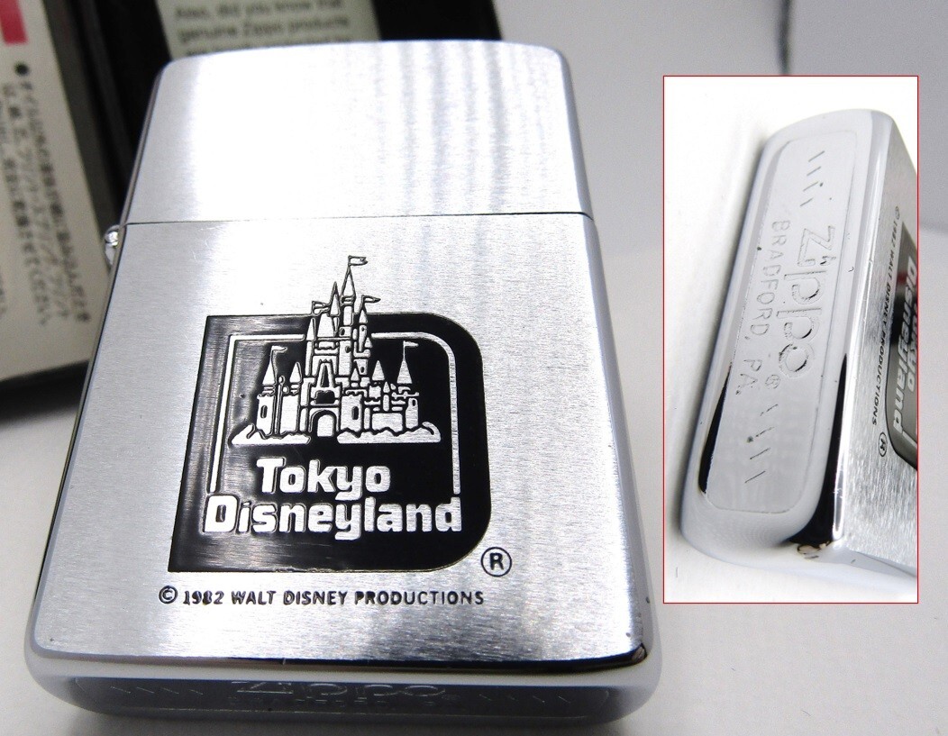 稀少 ☆ Tokyo Disneyland ZIPPO 1982 【中古 貴重品】 Zippo 