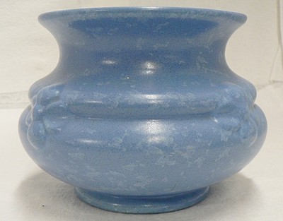 RUM RILL POTTERY BLUE STIPPLE VASE NUMBER 321 | eBay