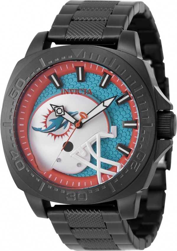 Invicta Miami Dolphins Light Blue Dial Mens Watch 47871 NFL Quartz