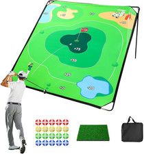 Outdoor  Indoor Golf Chipping Game - 70"X70" Fun for Family  Friends