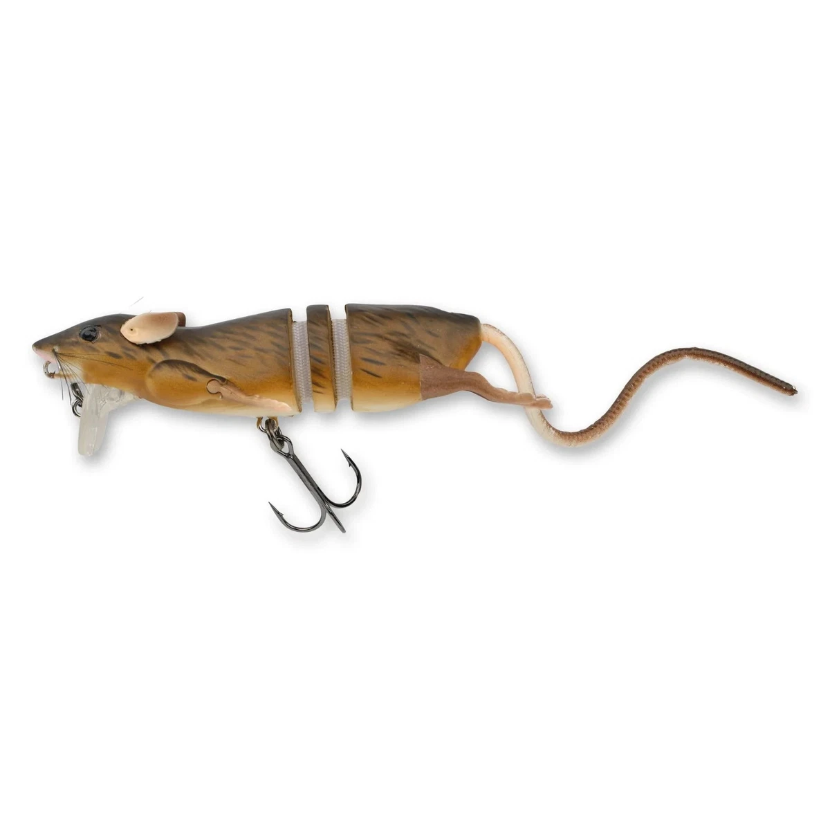 Leurre De Surface El Ratón – Rat En Bois, 2 Tons Gris/blanc, Topwater, Neuf