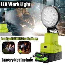 Cordless 27w Led Work Light For Ryobi 18v Battery Portable Light Flashlight