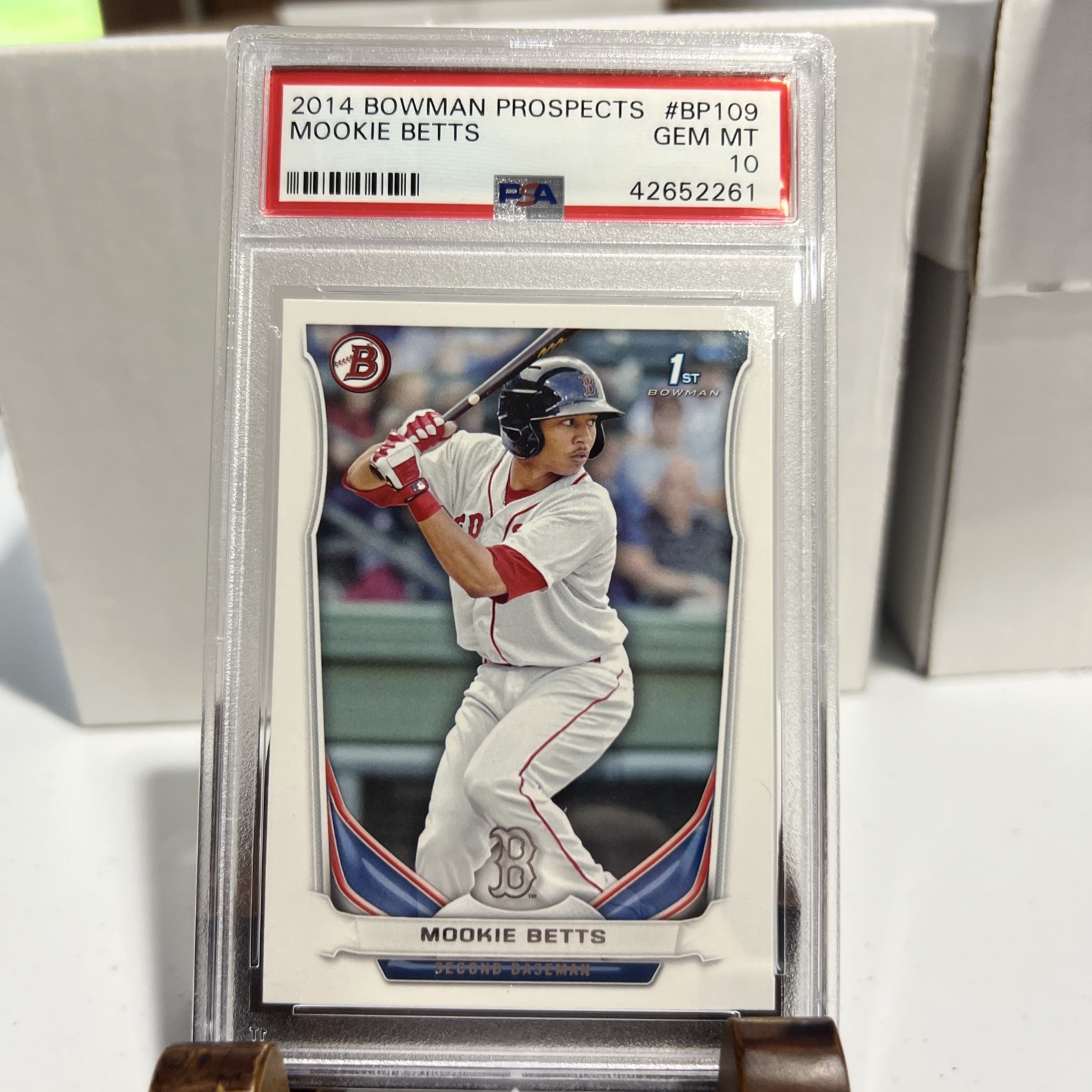 Mookie Betts 2014 Bowman Chrome Prospects BCP 109 PSA 10 Gem Mint Rookie/HOF??