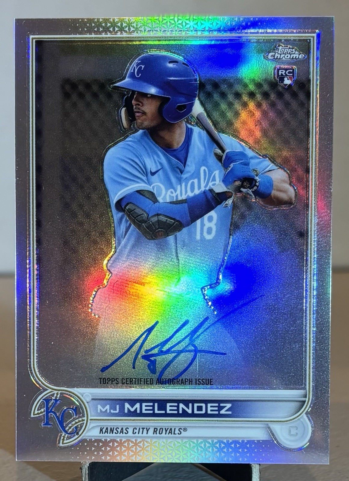 2022 Topps Chrome MJ MELENDEZ Autograph Refractor /499 Royals