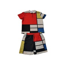 Mens 2 Piece Colorblock Summer Set Size Large Brand New 