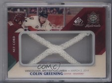 2014 SP Game Used Heritage Classic Materials Net Cord 32/35 Colin Greening 2a8