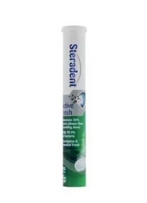 Steradent Active Fresh Zahnersatzreinigungstabletten - 30 Stück 