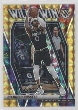 2020 Panini Mosaic Will to Win Reactive Yellow Prizm 34/99 D'Angelo Russell 03rx