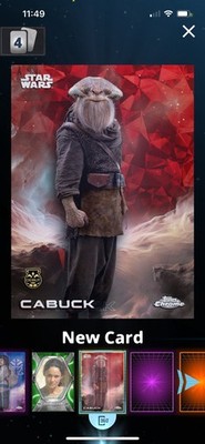 Star Wars Card Trader Chrome Sapphire Legendary 5CC Cabuck