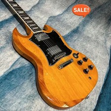 Custom Log Color SG Solid Body Electric Guitar Chrome Parts Mahogany Body