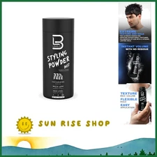 L3 Level 3 Men's Hair Styling Powder - No-Oil, Matte Finish, Easy Application
